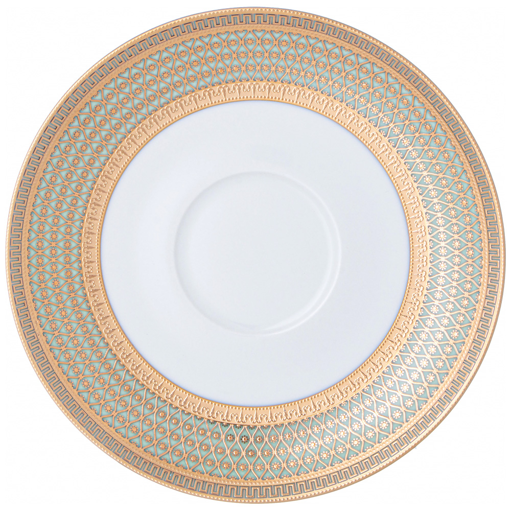 ЧАЙНЫЙ СЕРВИЗ LEFARD, ЗОЛОТАЯ СЕТКА, HА 6 ПЕР. 14 ПР. МЯТНЫЙ, КОР=1НАБ.