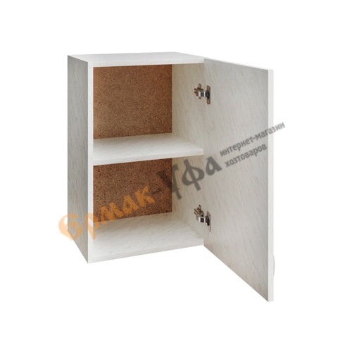 Шкаф навесной кухонный 40 ЛДСП белый мрамор, 1/1