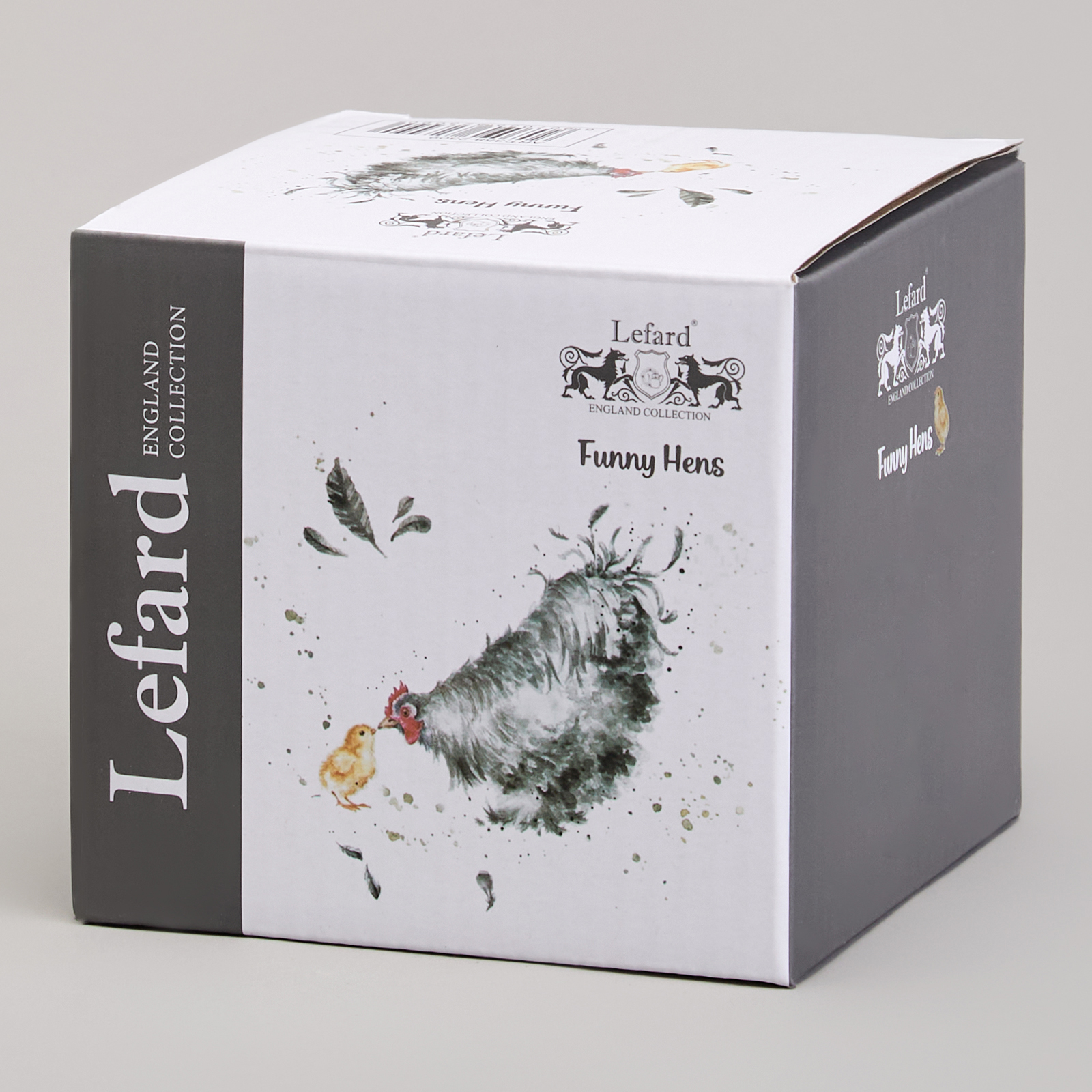СОЛОНКА С ЛОЖКОЙ LEFARD, FUNNY HENS, 9*9, 5 СМ 150 МЛ, КОР=48ШТ.