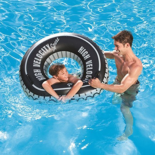 Круг для плавания 119 см с ручками High Velocity Tire Bestway, 36102
