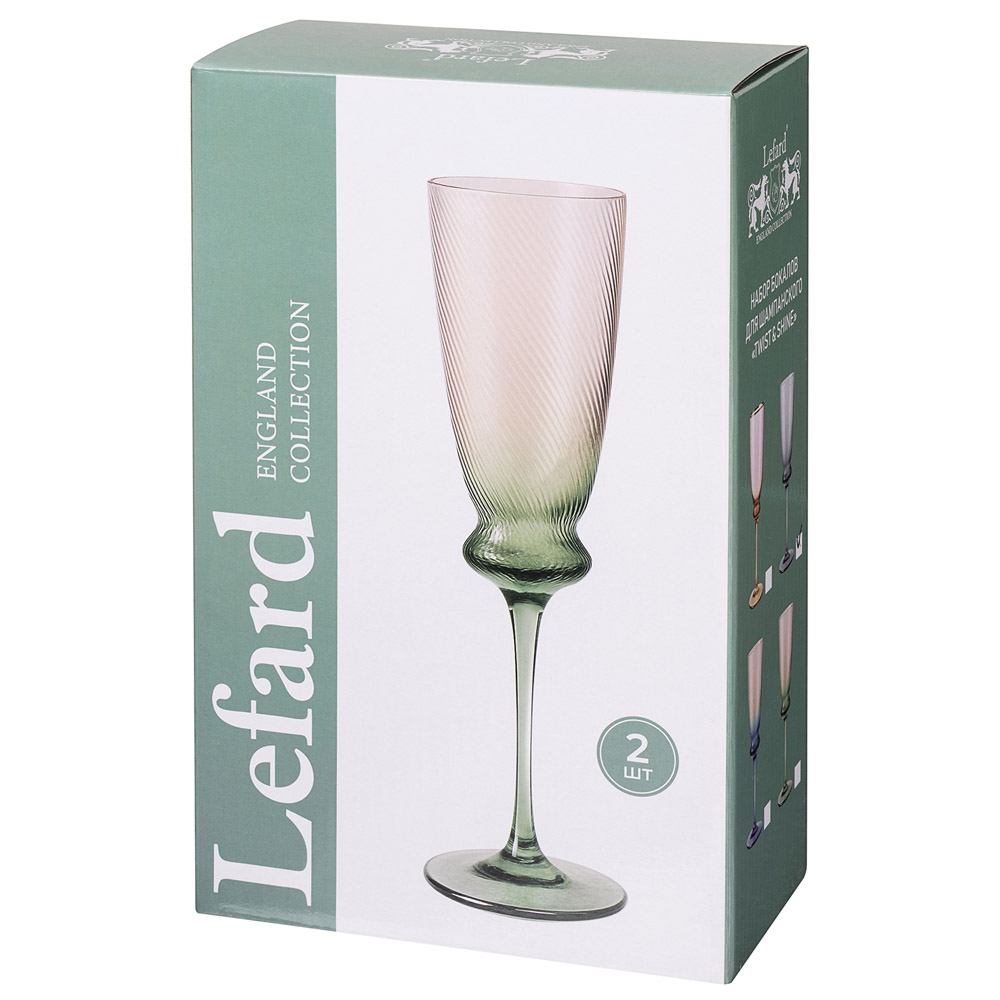 НАБОР БОКАЛОВ ДЛЯ ШАМПАНСКОГО, TWIST & SHINE,  2 ШТ/210 МЛ