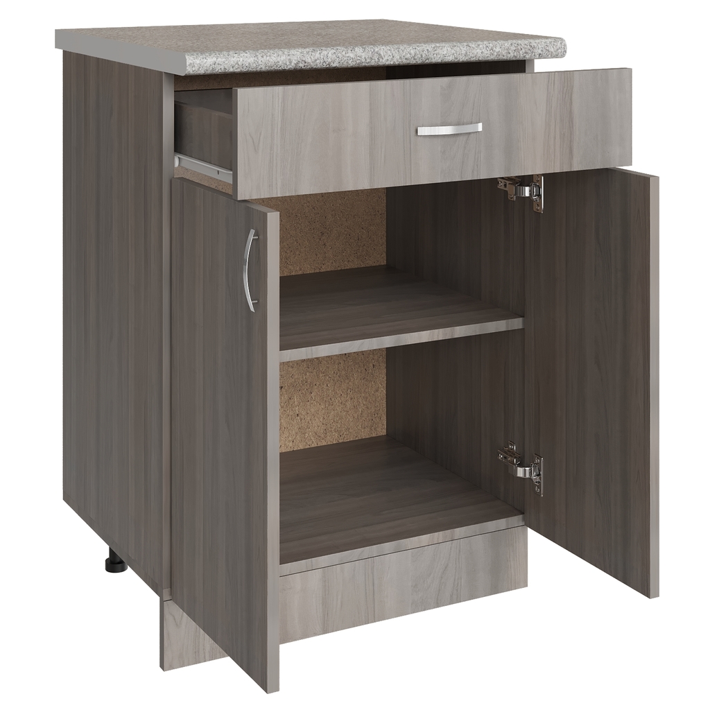 Стол разделочный 60 шимо/ясень светлый, 1 ящик