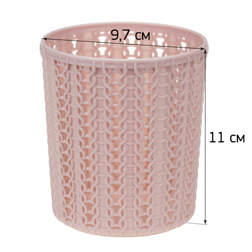 Подставка круглая IDEA ВЯЗАНИЕ М 2384, чайная роза