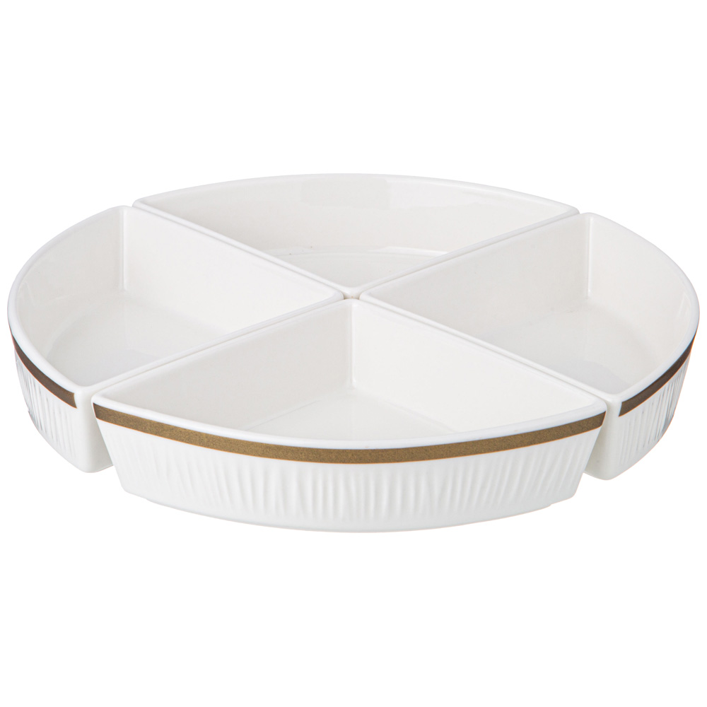 МЕНАЖНИЦА LEFARD, HERBAL, 4 СЕКЦИИ С ПЛАСТИК. КРЫШКОЙ НА ПОДСТАВКЕ, КОР=10ШТ.