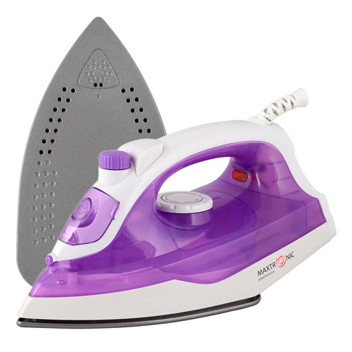 Утюг MAXTRONIC MAX-188, 1600 Вт, фиолетовый+белый