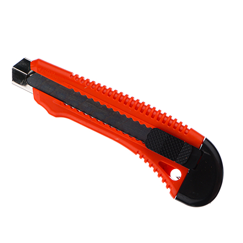 Нож строительный 18мм, металлическая направляющая, 6/48/480