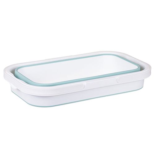 Ведро складное 16 л IDEA ФЛЕКС М 2427, прямоугольное, морская волна