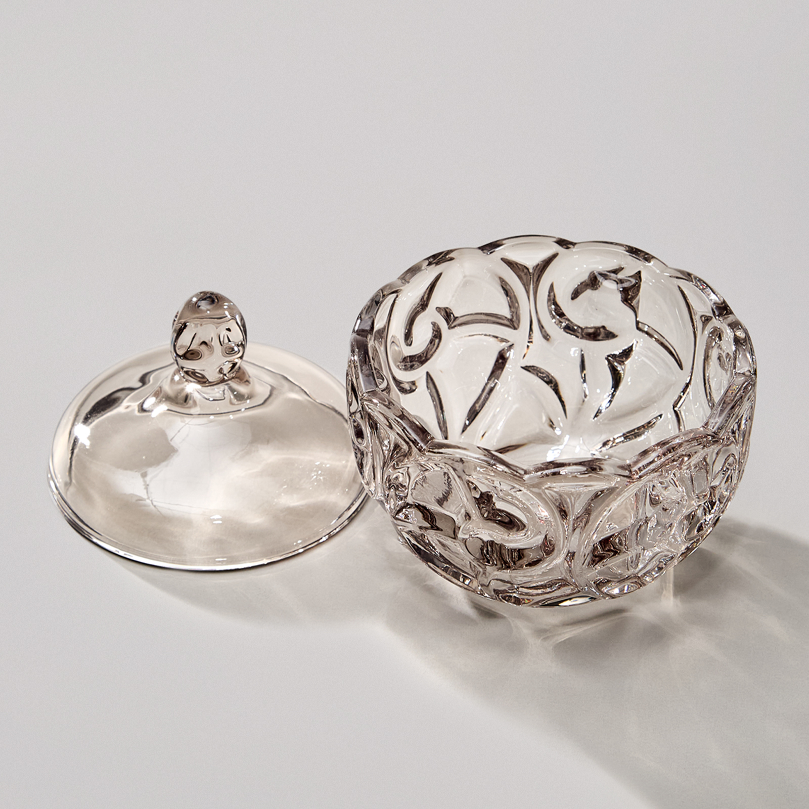 БЛЮДО С КРЫШКОЙ, ELEGIA, SMOKY 12Х12 СМ