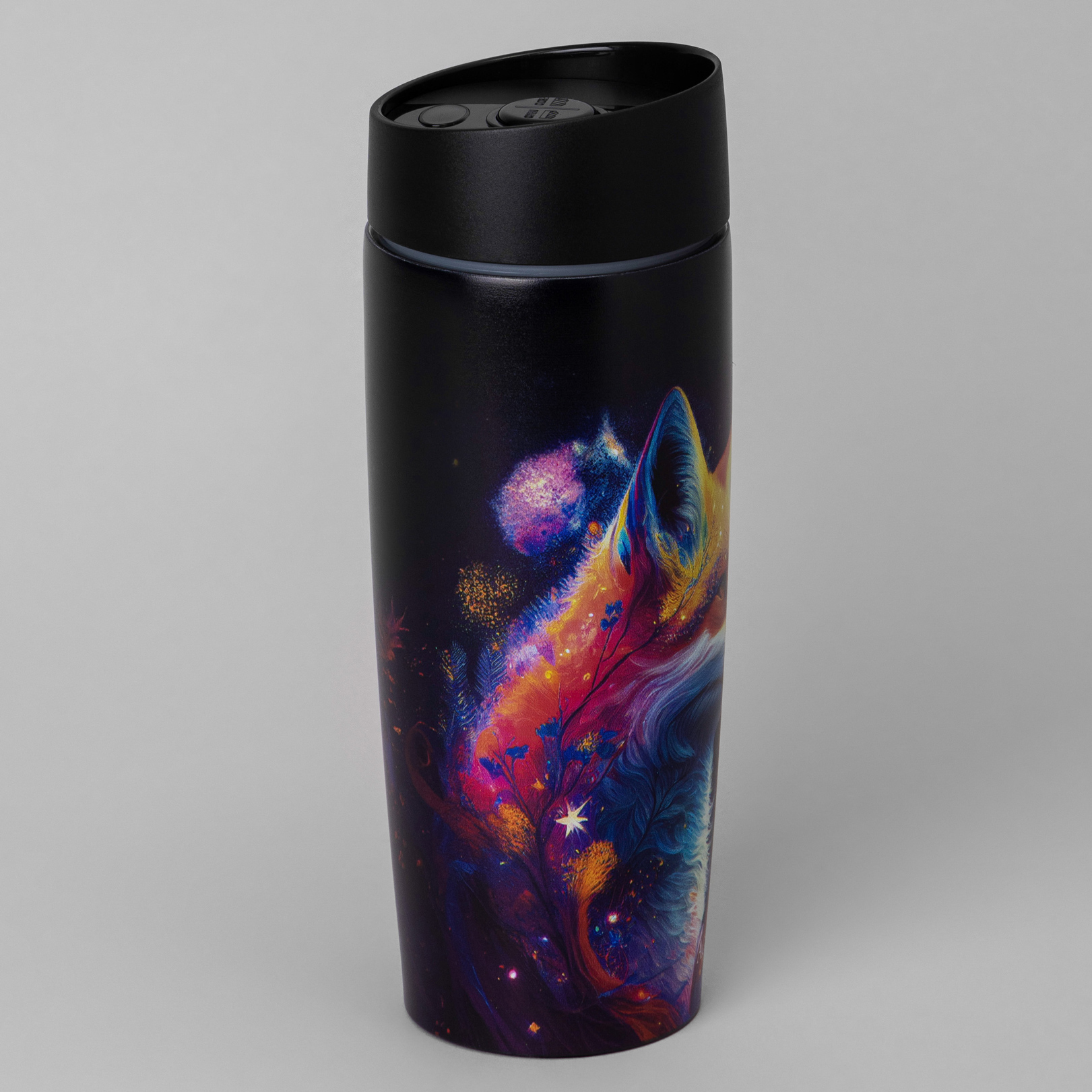 ТЕРМОКРУЖКА AGNESS, ЛИСА, 360МЛ