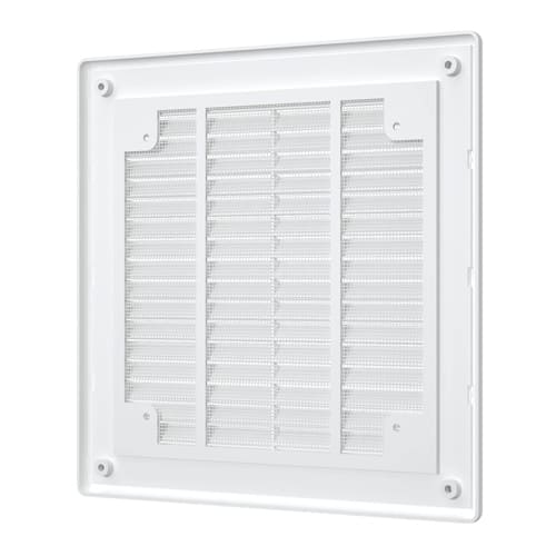 Решетка вентиляционная 208х208мм вытяжн. АБС 2121Р белый, разборная, ERA, 1/40
