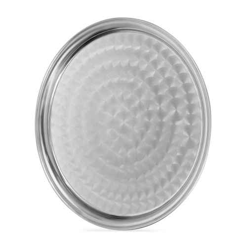 Поднос, Уфимский Самовар, нержавеющий круглый 430 мм