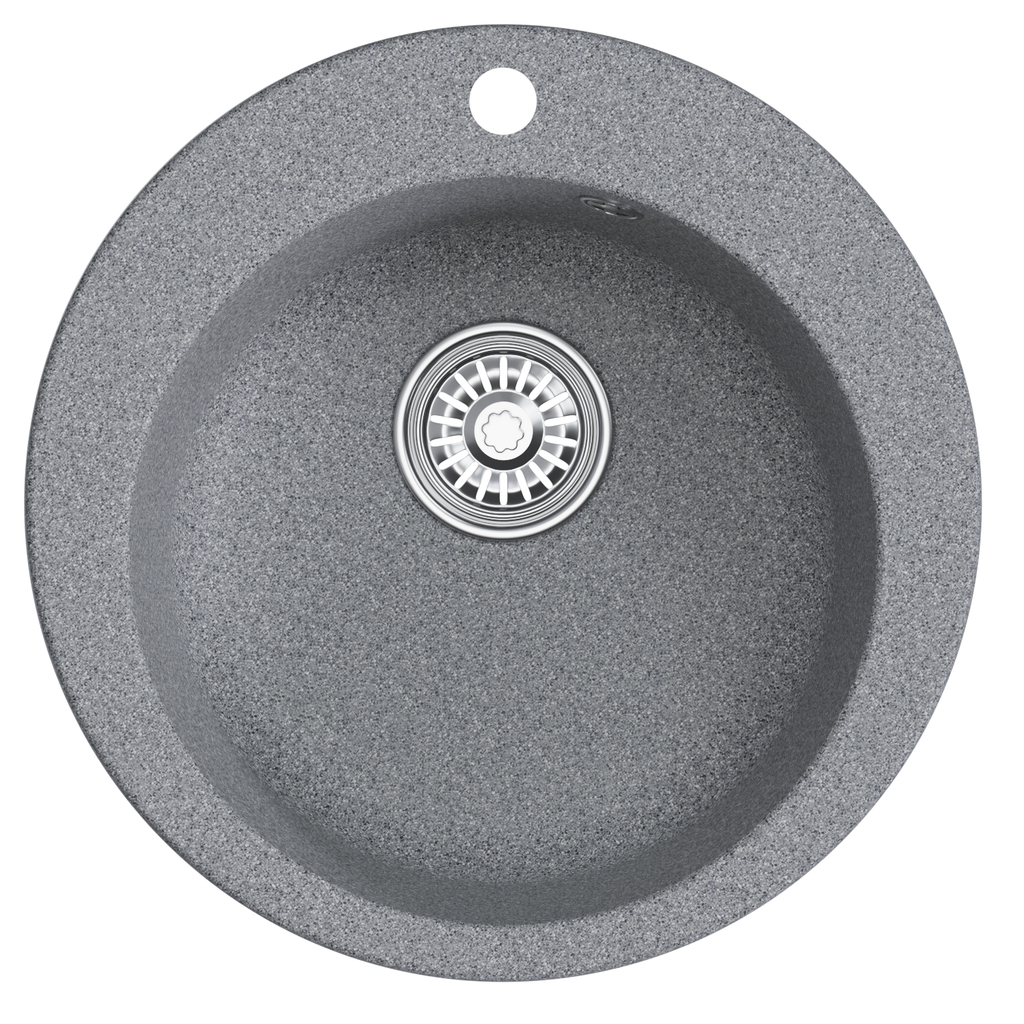 Мойкa ML-GM13 круглая, темно-серая, 309, 495мм, глуб. чаши 200 NEW