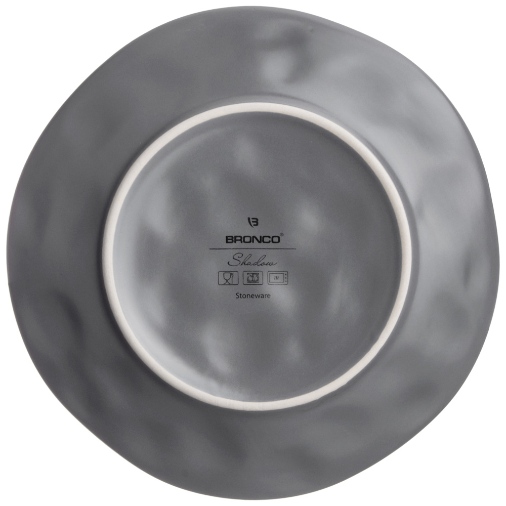 НАБОР ПОСУДЫ ОБЕДЕННЫЙ BRONCO, SHADOW, НА 4 ПЕР. 16 ПР. СЕРЫЙ, КОР=2НАБ.