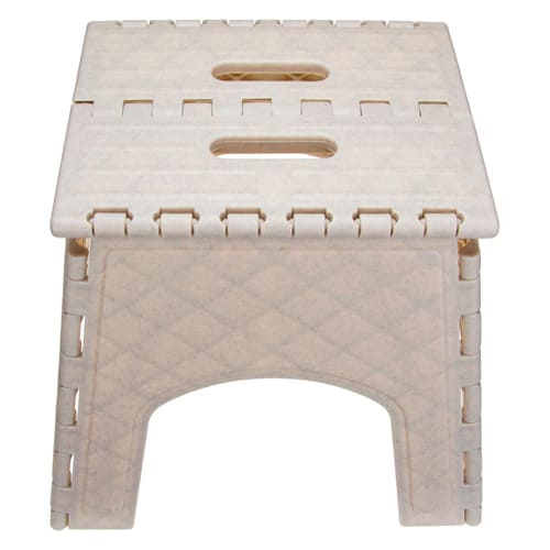 Табурет универсальный IDEA М 2297, складной, бежевый мрамор