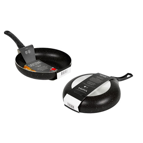 Сковорода 26см с ручкой, б/кр, а/п. Easy Stone. Алюминий марки А5