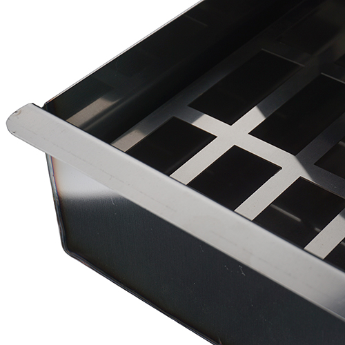 Жаровня-коптильня 2в1 нерж. 1,0мм 400*240*250мм, 1/1