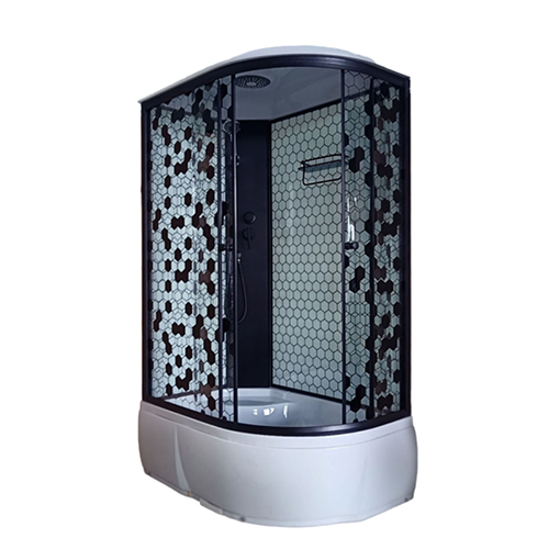 Душевая кабина 120*80*215см ДАНА-64 L левая соты, выс. поддон, 1/1