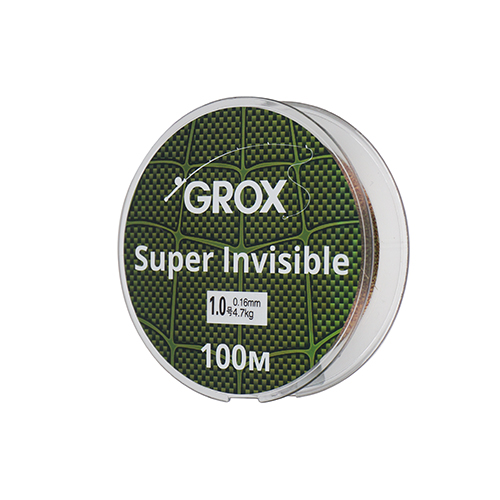 Леска GROX Super invisible 3D хамелеон 0,16х100м, 4,7кг 1/500