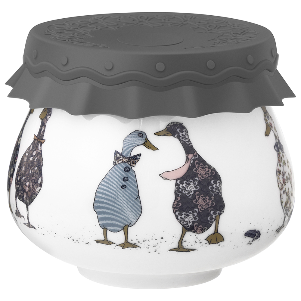 БАНКА LEFARD, FAMILY FARM, С СИЛИКОНОВОЙ КРЫШКОЙ 9*9*7, 5 CM 300 МЛ