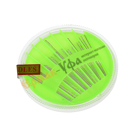Иглы швейные, набор 24шт, сталь, 50/1000