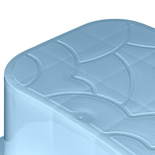 Табурет-подставка детский 340х310х205 мм, темно-голубой