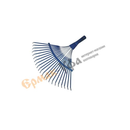 яяяГрабли веерные пластинчатые 20 зубьев порошковый окрас без черенка, 10/10