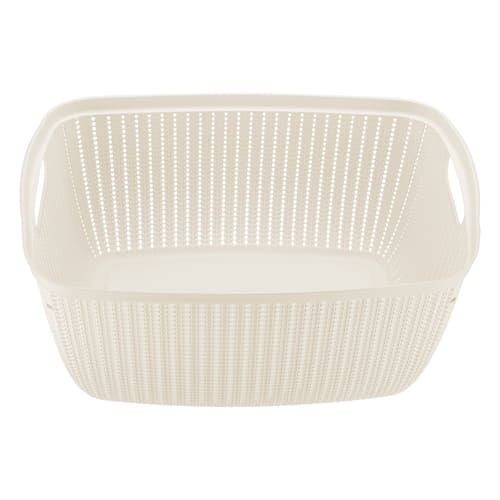 Корзина 26 л IDEA ВЯЗАНИЕ М 2617, белый ротанг