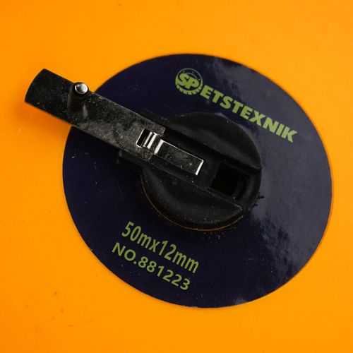 Лента мерная 50м*12мм, фиберглассовая лента, 1/40