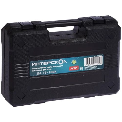 Дрель аккумуляторная ДА 13/18 ВК, кейс Интерскол