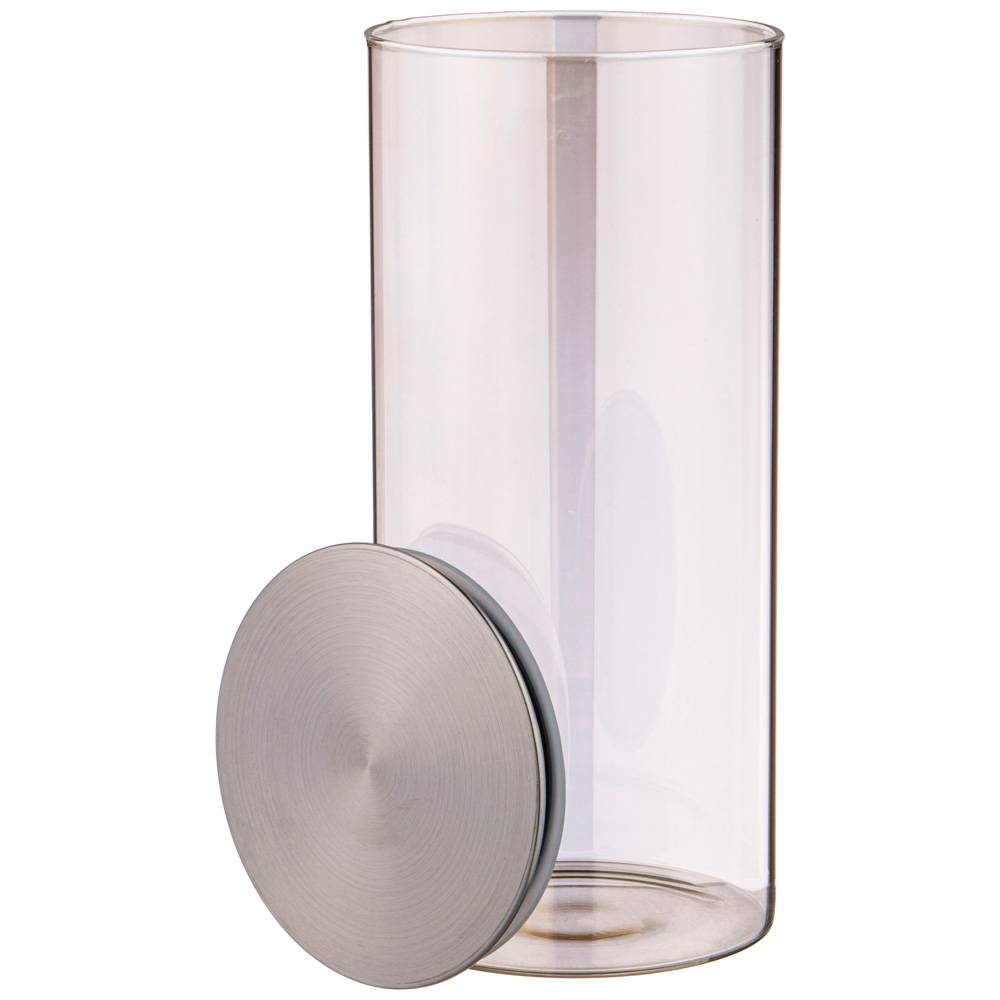 ЕМКОСТЬ ДЛЯ СЫПУЧИХ ПРОДУКТОВ AGNESS, SMOKY, 1700 МЛ ДИАМЕТР=9, 5 СМ. ВЫСОТА=27 СМ ЦВЕТ:ДЫМЧАТЫЙ