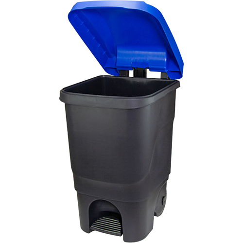 Бак 60 л IDEA М 2398, с педалью на колесах, синий