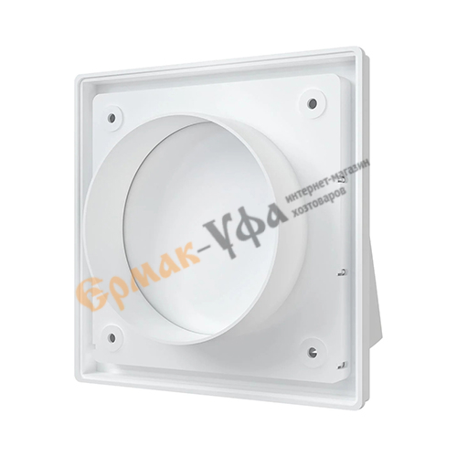 Решетка стенной выход 150х150 вентиляц. вытяжной с обр. клапаном 1515К10ФВ ASA с фланцем D 100, 1/20