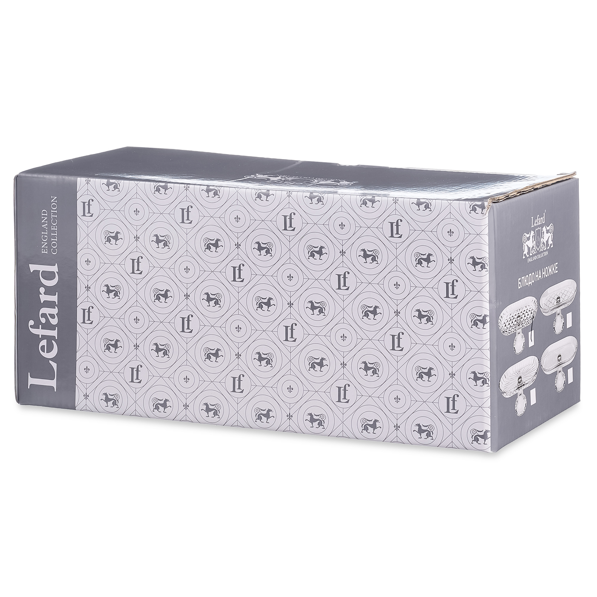 БЛЮДО НА НОЖКЕ ОВАЛЬНОЕ 28*14*12 СМ