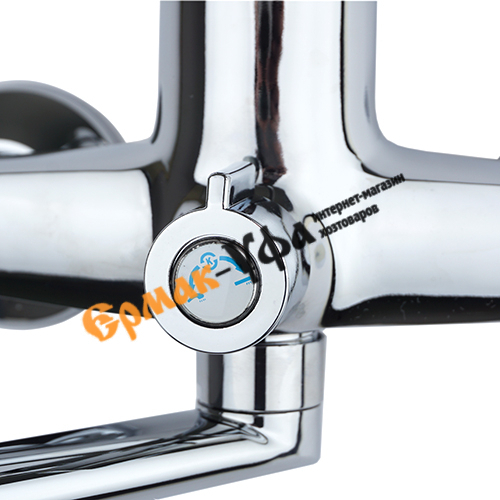 Смеситель для ванны DIKALAN D2259-2 шар, длинный излив, 1/12