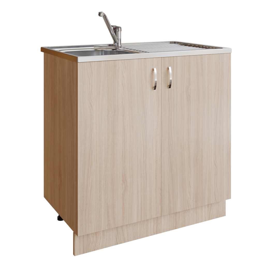 Тумба 80 ЛДСП венге светлое, дуб млечный, ОТДЕЛЬНО ПРИОБРЕТАЕТСЯ МОЙКА