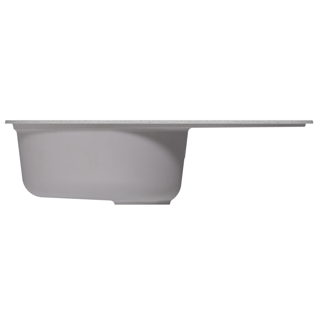 Мойка ML-GM16 овальная с крылом, серая, 310, 730*460*180мм NEW