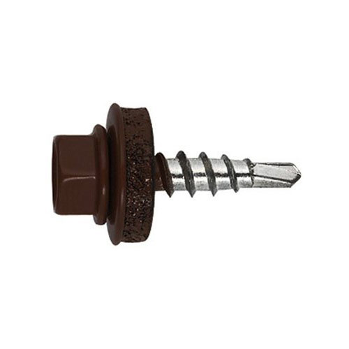 Саморез кровельный RAL-8017 шоколадно-коричневый 5,5х25, 250шт, 1/10