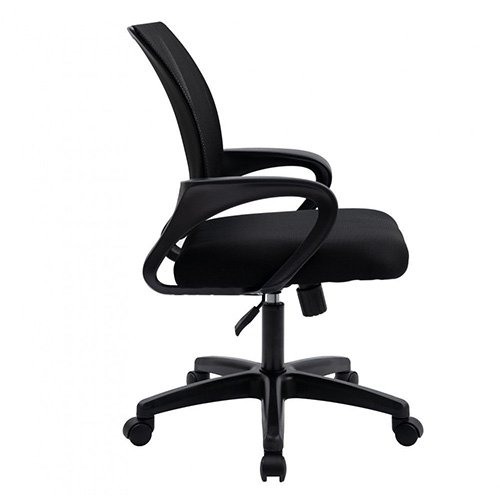 Кресло офисное, компьютерное TRON A1 ткань, рогожка Standard, хром, черный