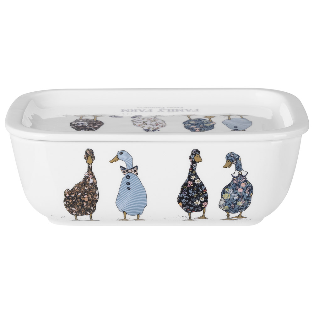 БЛЮДО С КРЫШКОЙ LEFARD "FAMILY FARM" ПРЯМОУГ. 19*13*6,5 СМ 740 МЛ (КОР=18ШТ.)