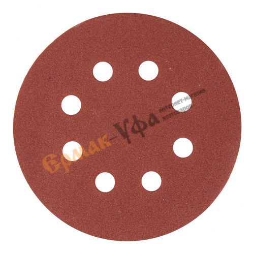 Круг абразив. 125 Р180 из шлиф. шк, на ворс. подл, перф. , цена за 5шт, Matrix, 1/200