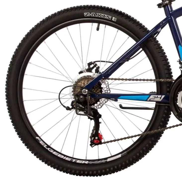 Велосипед NOVATRACK 24, ACTION сталь 14, , синий, 18 скор.TZ500/TS-38/TZ500/SG-6S, диск.торм STG