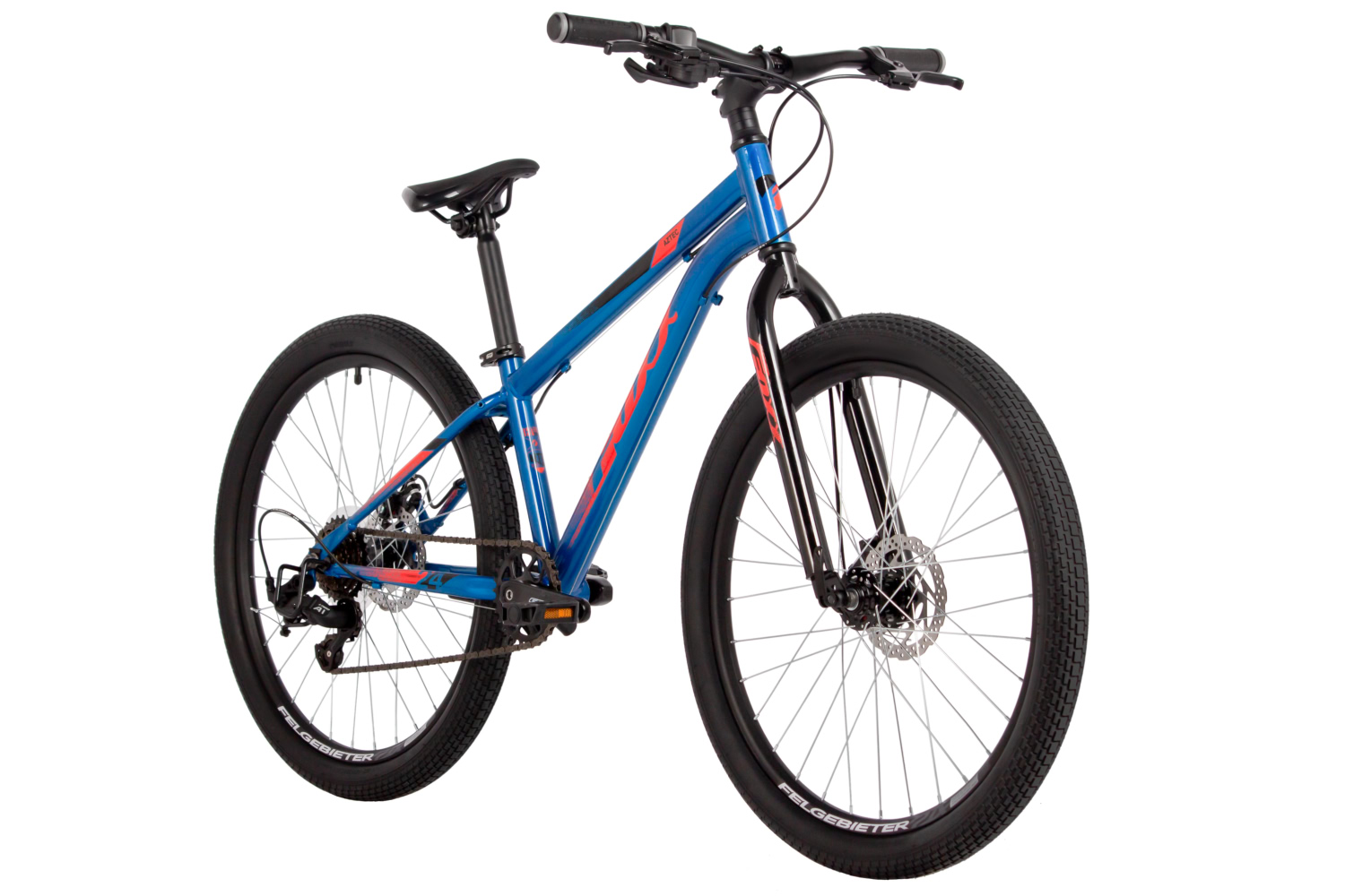 Велосипед FOXX 24, AZTEC JR синий, сталь, размер 12,