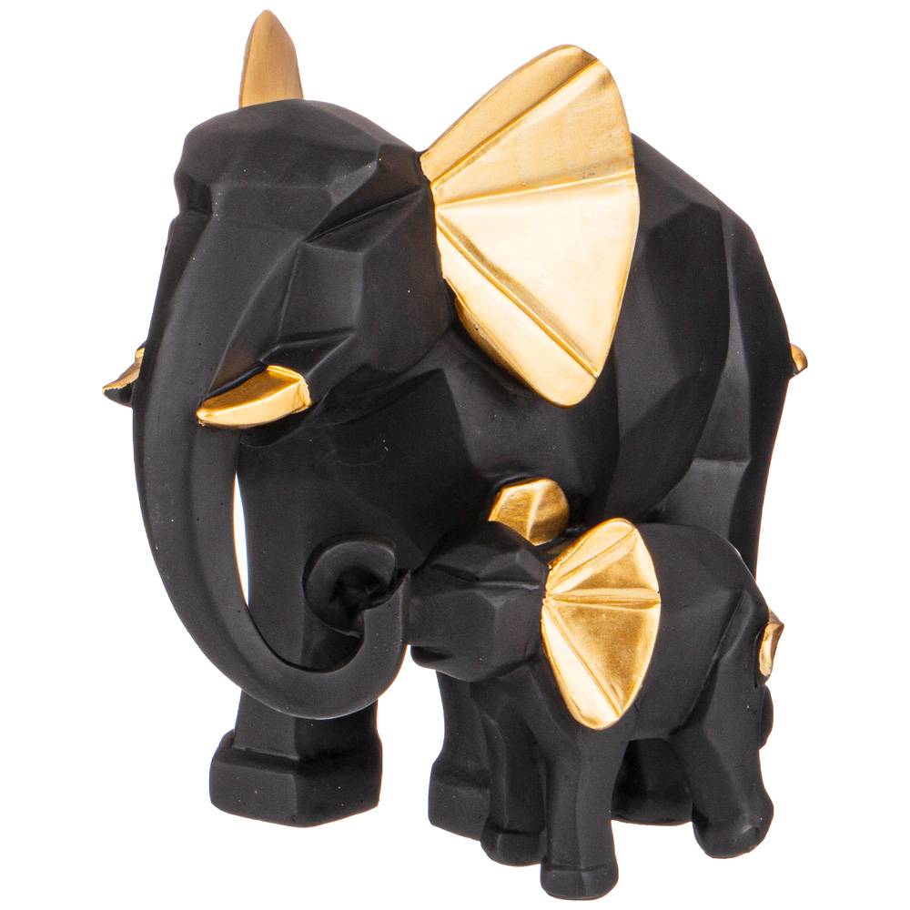 СТАТУЭТКА, ДВА СЛОНА, 21*15*20 СМ. СЕРИЯ, ОРИГАМИ,  КОР=8ШТ.