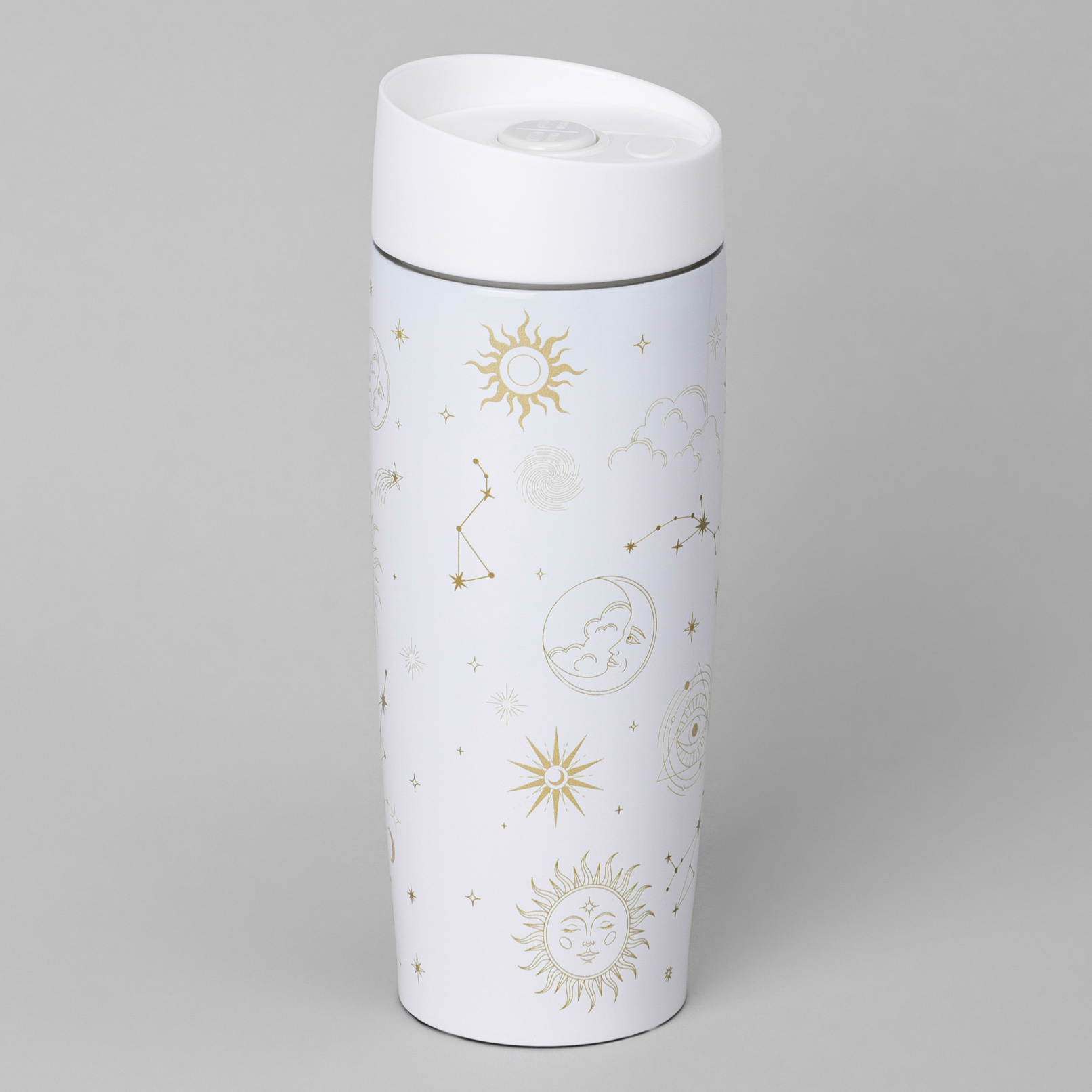 ТЕРМОКРУЖКА AGNESS, SUPERNOVA WHITE, 360МЛ