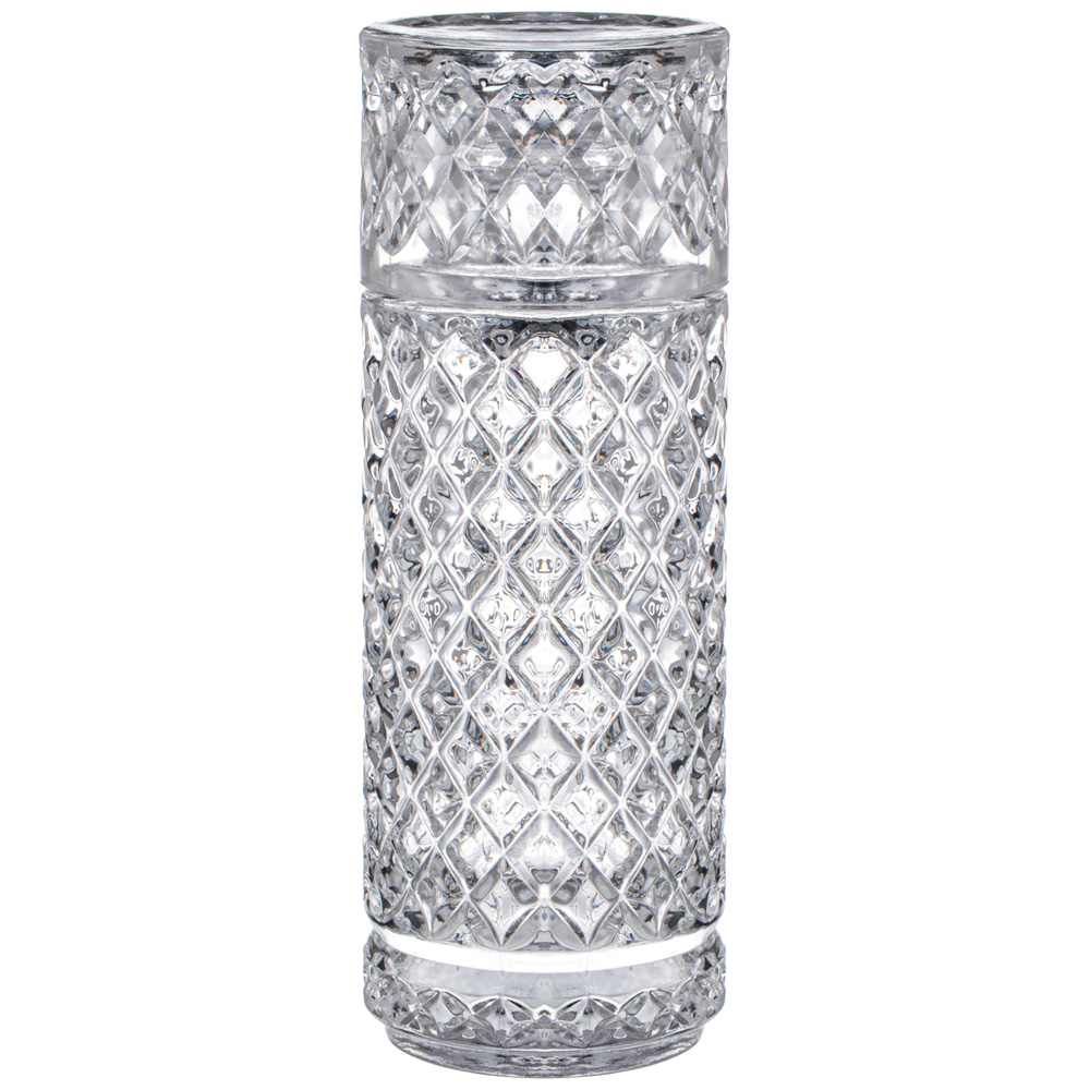 ГРАФИН С КРЫШКОЙ/СТАКАНОМ "DIAMANT" 8Х22,5 СМ 650/150 МЛ