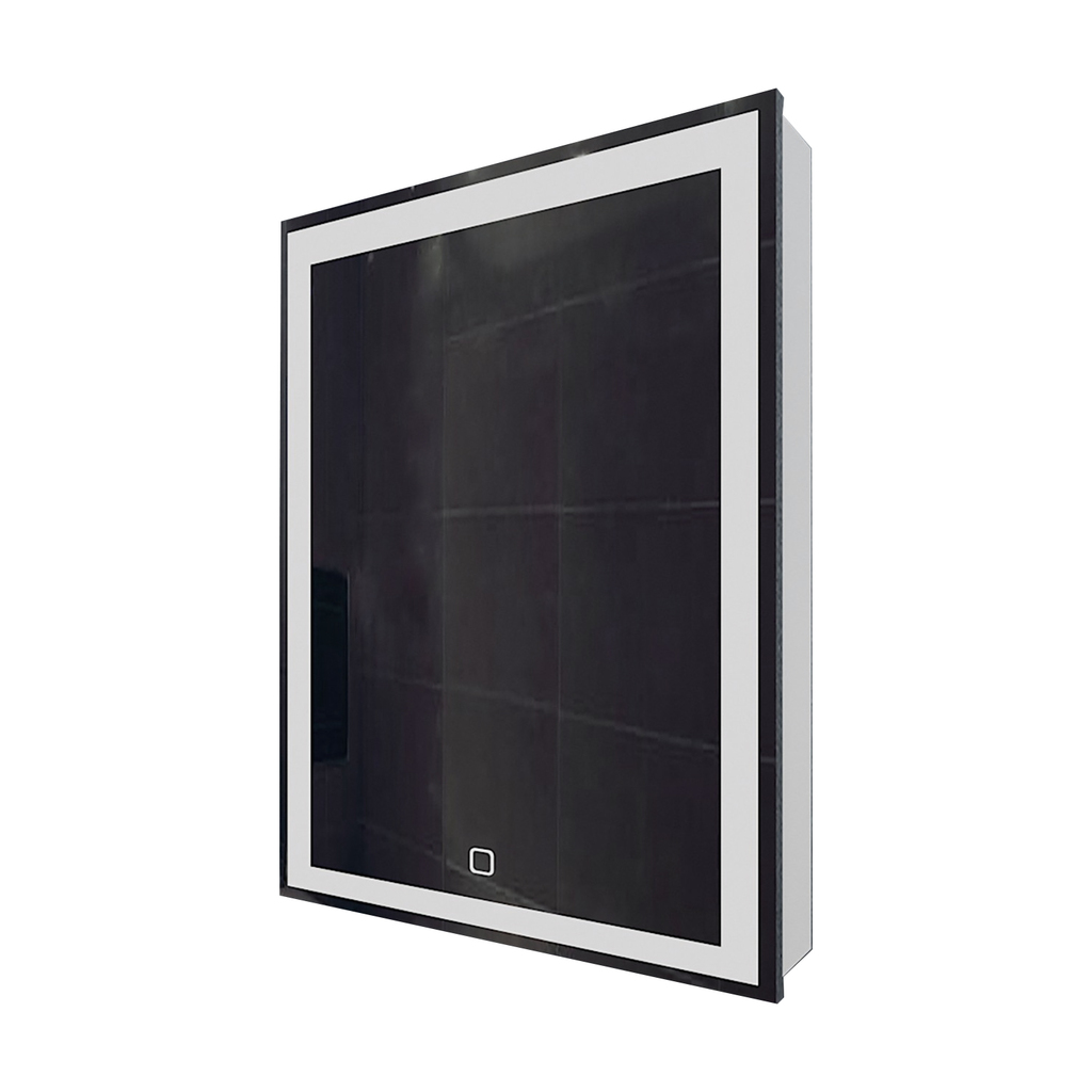 Зеркальный шкаф MIXLINE, Минио, 600*800, ШВ левый, сенсорный выкл, светодиодная подсветка