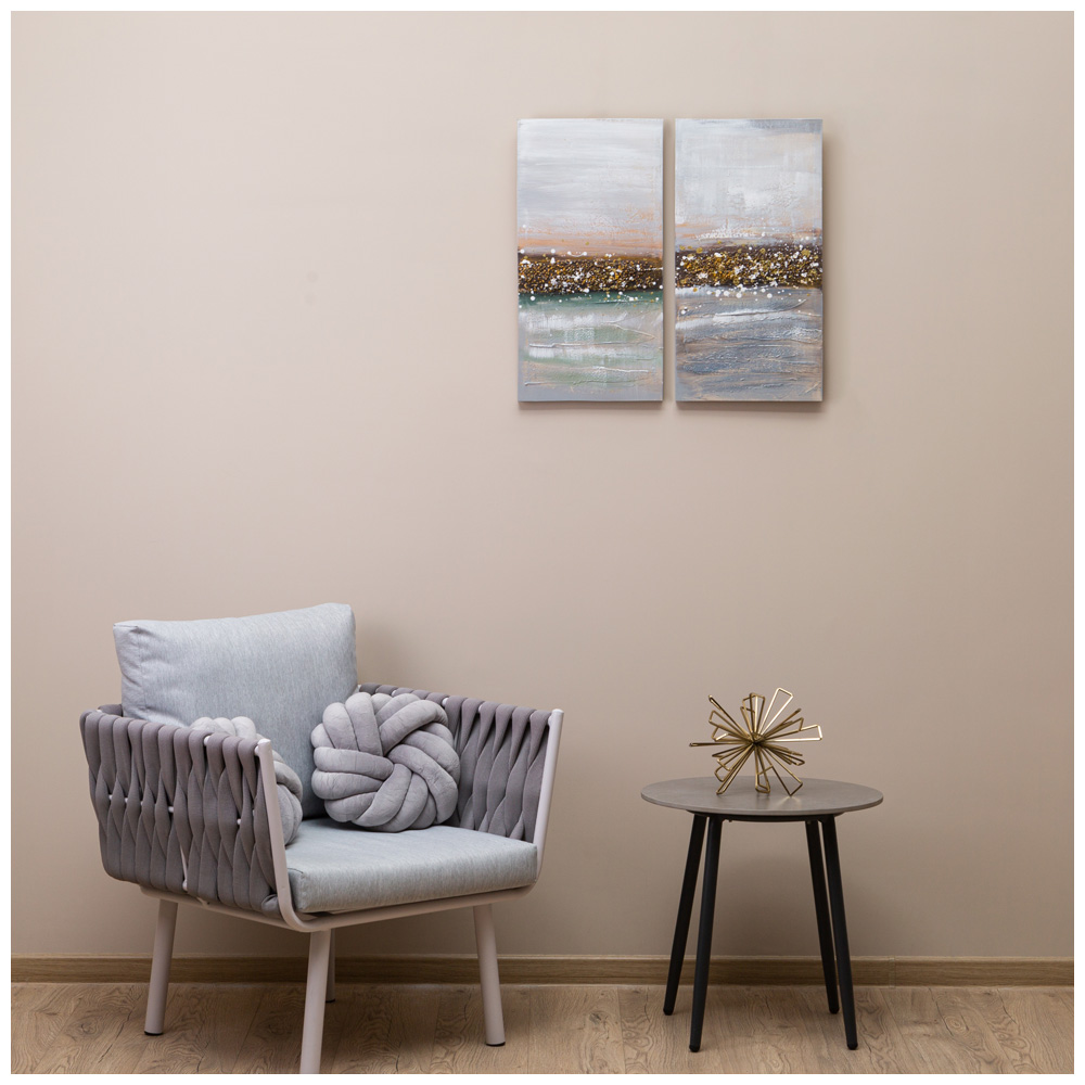 Комплект из 2-х картин, АБСТРАКЦИЯ ГОРИЗОНТ, 30Х60Х2, 5 см, каждая