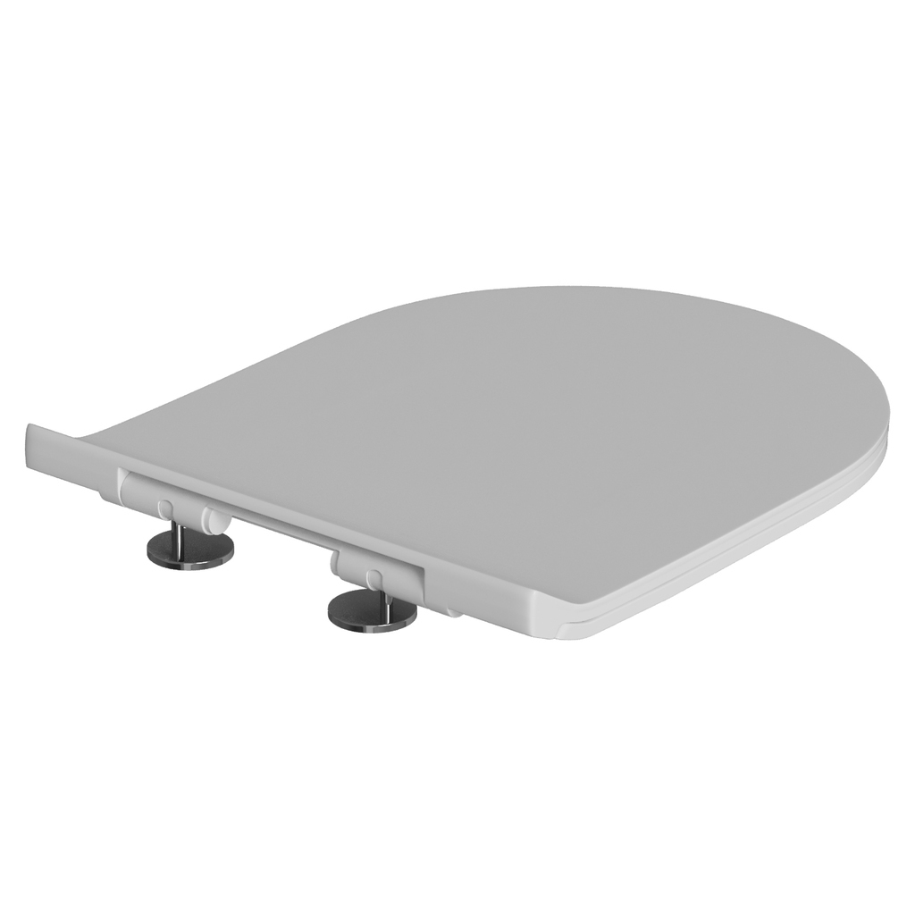 Сиденье для унитаза  WAVE TOR полипропилен, микролифт, БЕЛЫЙ глянец