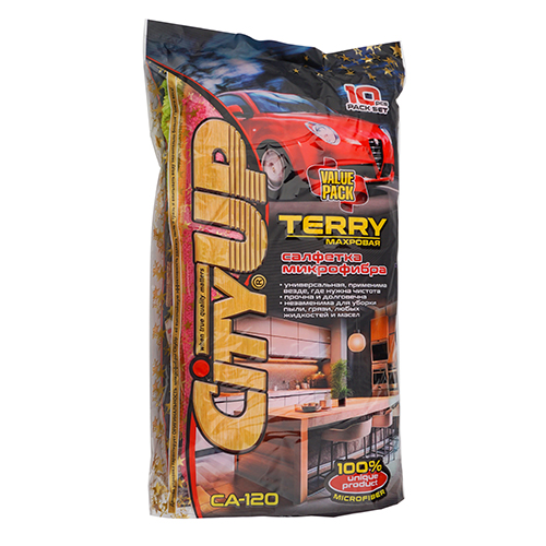 Салфетка универсальная из микрофибры, цена за упак. , 10шт, 30*30 см City UP, 1/40