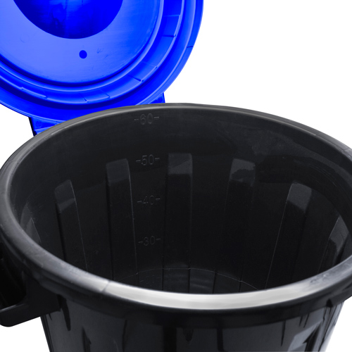 Бак для мусора 60л, синий, 1/1